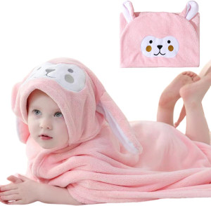 Toddler Baby Bath Towels with Hood 27.5"X55" Soft Hooded Bath Towel Ul