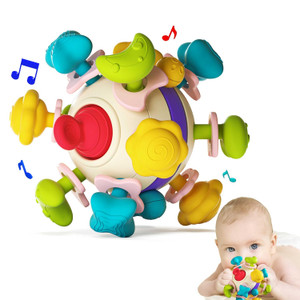 Baby Teether Sensory Toys, Baby Teething Toys for 0-3-6-12-18 Months,