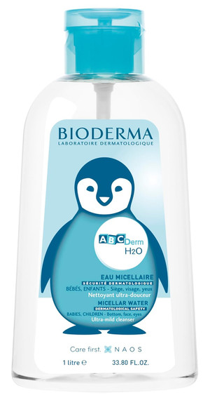 Bioderma ABCDerm H2O - Baby Skin Care - Micellar Cleansing Water for B