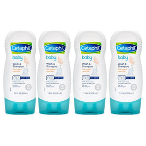 Cetaphil Baby Wash and Shampoo with Organic Calendula, 7.8 Ounce (Pack