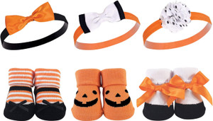 Hudson Baby Girl's Headband and Socks Giftset