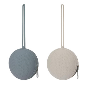 2 Pack Silicone Pacifier Holder Case, BPA-Free Silicone Newborn Pacifi