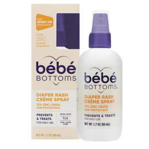 Bébé Bottoms Baby Diaper Rash Cream Spray, No-Rub Touch Free Applicati