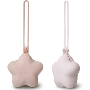 Moonkie Silicone Pacifier Holder Case, Cute Portable Pacifier Storage