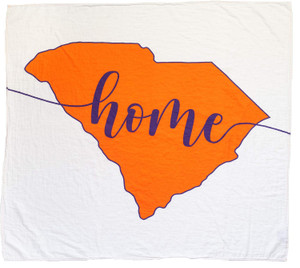 Clemson Baby Blanket Organic Cotton Muslin Swaddle Blanket - 47" x 43" - Clemson Baby Gift for Boys Girls Newborn Receiv
