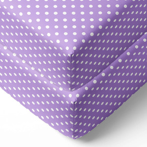 Bacati - 2 Pack Mix and Match Pin Dots Girls 100% Cotton Universal Baby US Standard Crib or Toddler Bed Fitted Sheets (P