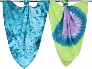 Hand Dyed Cotton Muslin Baby Swaddle Blankets in Brave Heart, 2 Count