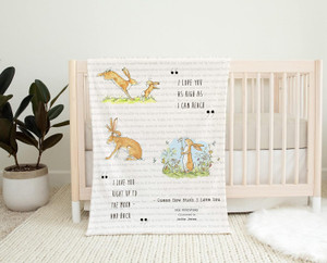 Guess How Much I Love You Baby Blanket, Guess How Much I Love You Nursery, Guess How Much I Love You Baby Shower, Minky