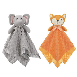 Pro Goleem Elephant and Fox Security Blanket,16''