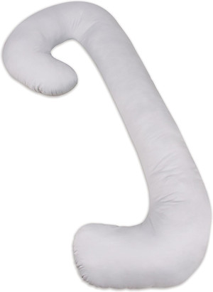 Leachco Snoogle® Supreme ? Total Body Pregnancy/Maternity Pillow ? with a Zippered Removable Cover - Peaceful Gray