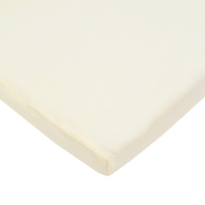 TL Care Supreme 100% Natural Cotton Jersey Knit Fitted 18" x 36" Cradle/Bassinet Sheet, Cream, Soft Breathable