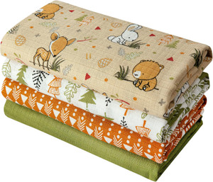 Muslin Swaddle Blankets 4 Pack Premium 100% Cotton Baby Swaddle Blanket Soft & Breathable 47" X 47" Baby Receiving Blank