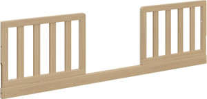Graco Storkcraft Toddler Safety Guardrail Kit with Slats (Driftwood) - GREENGUARD Gold Certified, Converts Compatible St