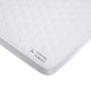 American Baby Company Waterproof Fitted Porta/Mini Crib Mattress Protector, Quilted Cotton and Noiseless Mini Crib Pad C