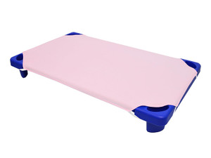 American Baby Company 100% Natural Cotton Percale Standard Daycare/Pre-School Cot Sheet, Pink, 23" x 51", Soft Breathabl