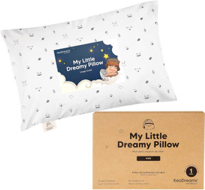 Mini Toddler Pillow with Pillowcase - 9x13 My Little Dreamy Mini Pillow, Organic Toddler Pillows for Sleeping, Kids Pill
