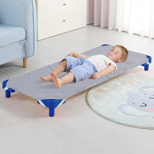 Standard Size Daycare/Pre-School Cot Sheet, Childrens Naptime Cot Sheet, Grey, Breathable Microfiber Nap Sheet for Boys