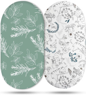 Bassinet Sheets, Bassinet Sheets for Baby Boy and Girl, Bassinet Sheet Neutral, Fit for Rectangle, Round, Oval, Hourglas