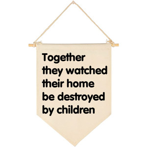 Playroom Wall Decor - Boys Nursery Gift - Canvas Hanging Pennant Flag Banner Wall Sign Decor Gift for Nursery Baby Kids