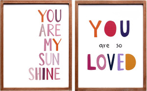 Set of 2 Framed Nursery Wall Decor for Boho Room Decor 11x14 Boho Nursery Decor for Kids Baby Girls Nursery Decor Nurse