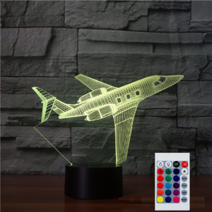 Night Light for Kids 3D Aircraft Led Lamp with Remote Control 16 Color Changing Xmas Birthday Gift for Child