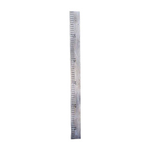 Rockin' Wood Reclaimed Vintage Wood Naturally Weathered Hand Painted Kids Toddler Children Ruler Style Growth Measuremen