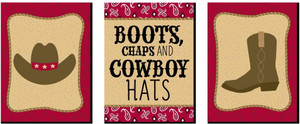 Big Dot of Happiness Little Cowboy - Western Nursery Wall Art and Kids Room Decorations - Gift Ideas - 7.5 x 10 inches -