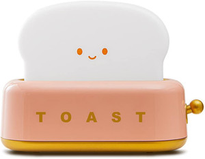 Toast Bread Night Light for Kids, Creative Toaster Table Lamp, Cute Room Decor Desk Light for Bedroom, Bedside, Living R
