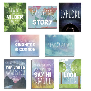 The World Mini Collection Wall Card Prints, Inspirational Phrases, Motivational Wall Quotes, 5x7 Inches, Wall Decoration