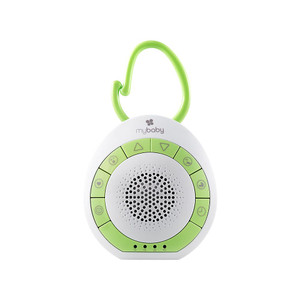 MyBaby Baby Sound Machine, White Noise Sound Machine for Baby, Travel and Nursery. 4 Soothing Sounds, Integrated Clip, S