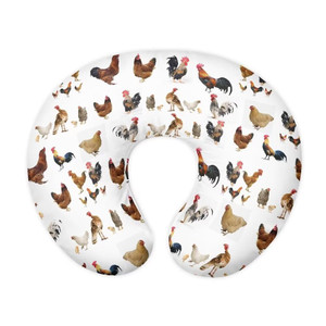 Jeiento Ultra Soft Nursing Pillow Covers Farm Rooster Chicken Breastfe