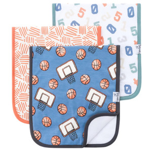 Copper Pearl Premium Baby Burp Cloths - 3-Pack Large Cotton Burp Cloth