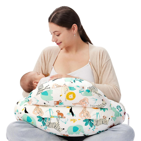 Momcozy Original Nursing Pillow for Breastfeeding, Plus Size Breastfee