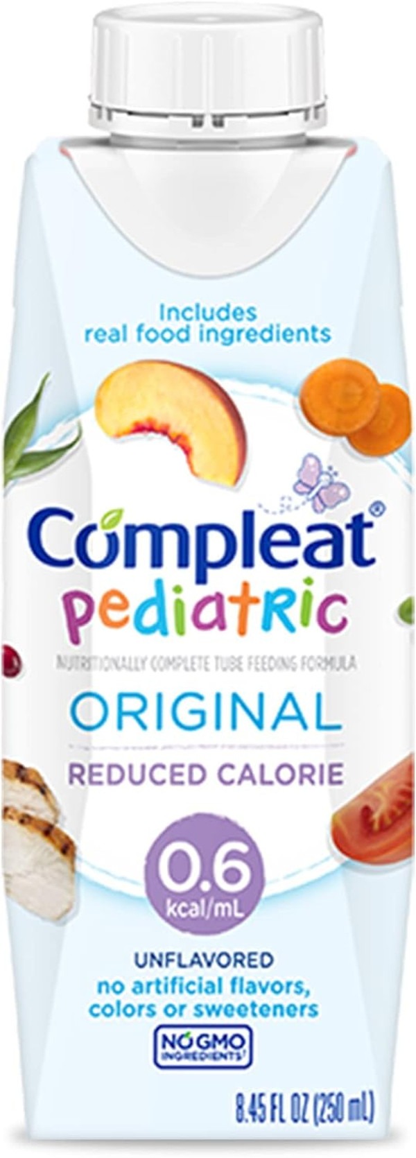 Compleat Pediatric Reduced Calorie Tube Feeding Formula, Unflavored, 8