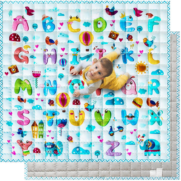Baby Play Mat,Baby Floor Play Mats 50 x 50 Babies Playmat Compatible with TODALE Suposeu LIAMST Ajulkrio Baby Playpen No