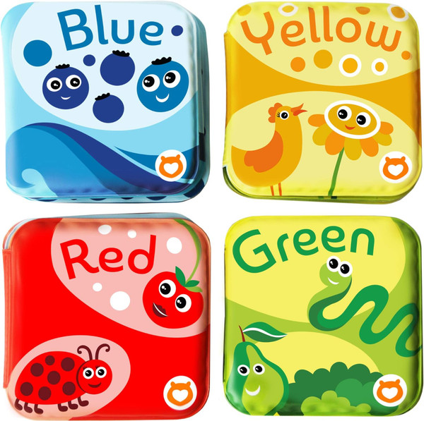 BabyBibi Floating Baby Bath Books for Baby. Kids Learning Bath Toys. W