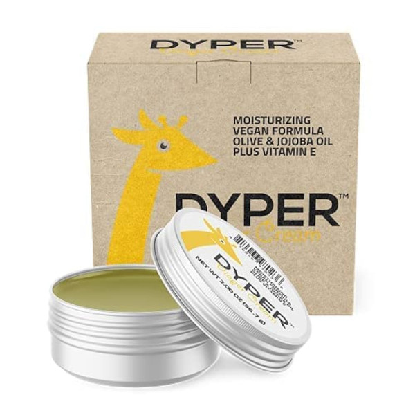 DYPER | All-Natural Vegan Diaper Cream | Olive Oil & Jojoba Oil | 2 FL