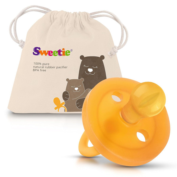 SWEETIE Rubber Pacifier Natural Rubber Pacifier Rounded 1 Count Origin