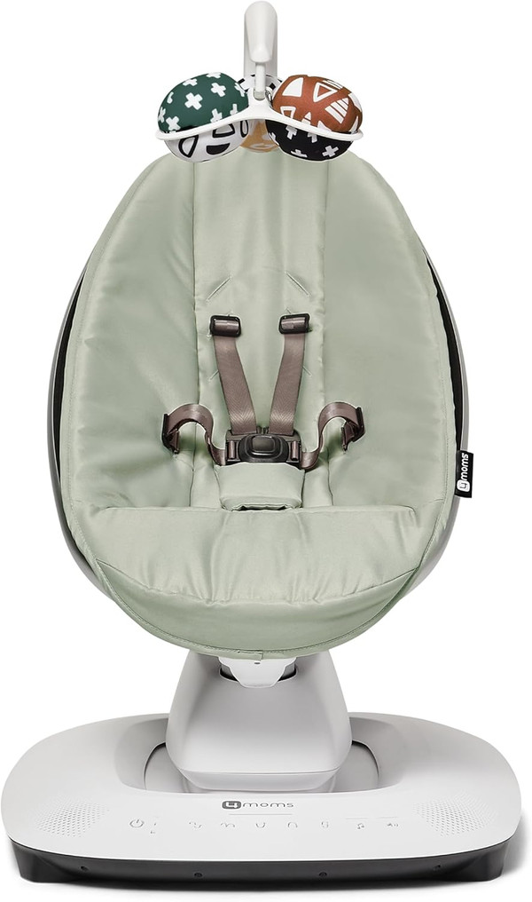 4moms MamaRoo Multi-Motion Baby Swing, Bluetooth Enabled with 5 Unique Motions, Sage