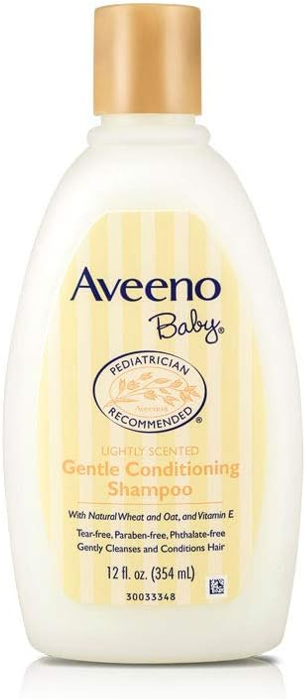 Aveeno Gentle Conditioning Baby Shampoo, 12 Ounce (Pack of 2)