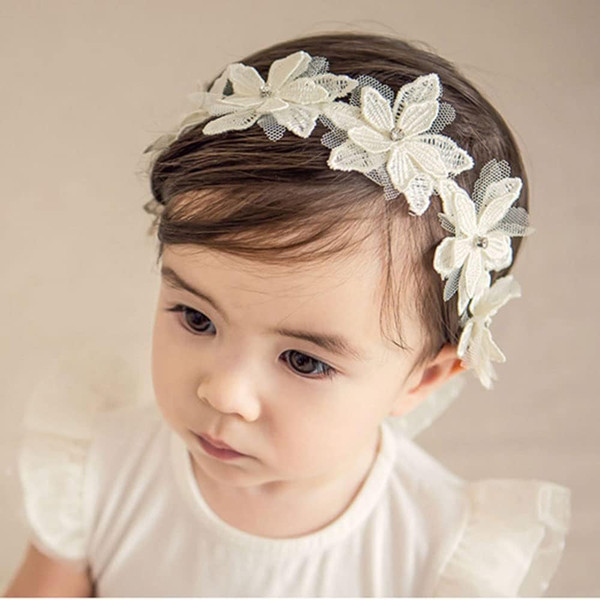 Bethynas Baby Girls Cute Bow-knot Headband Soft Lace Floral Hairbands