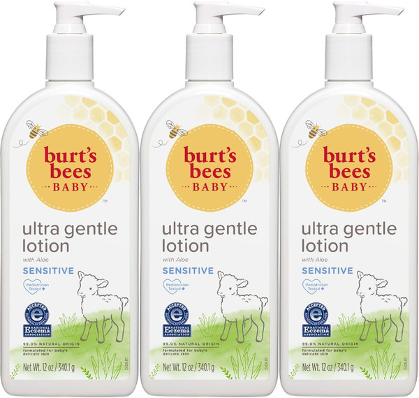 Burt's Bees Baby Ultra Gentle Lotion with Aloe for Sensitive Skin, Ped