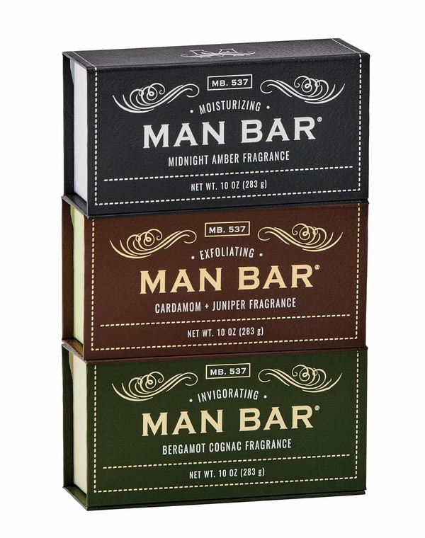 San Francisco Soap Company Man Bar 3-Piece Gift Set featuring all new