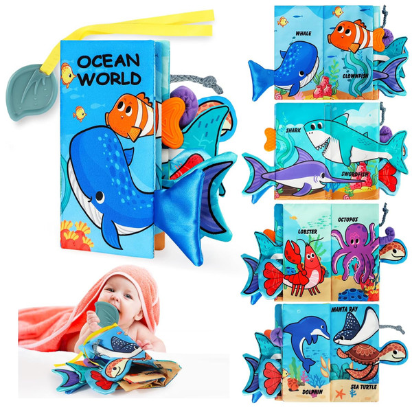 Baby Books for Shower Gift, Baby Books 0-6 Months, Baby Crinkle Books,