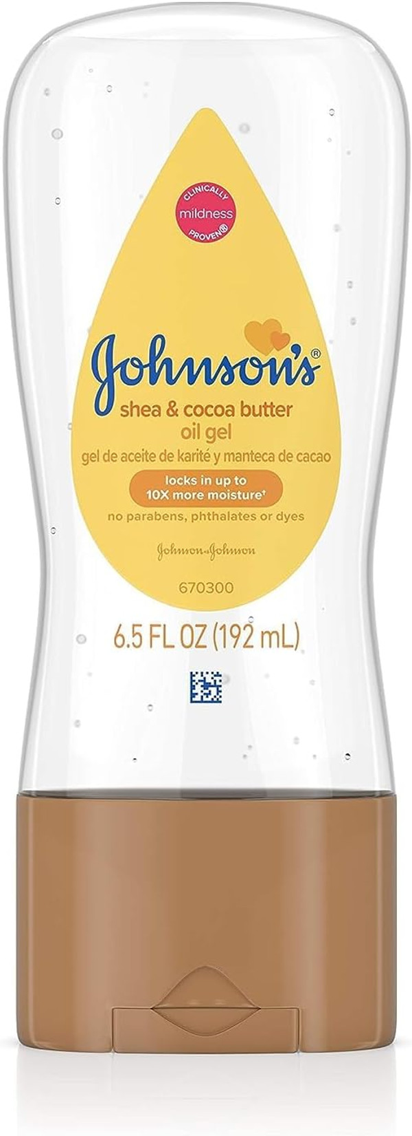 Johnson's Baby Oil Gel, Moisturizing Baby Massage Mineral Oil Enriched