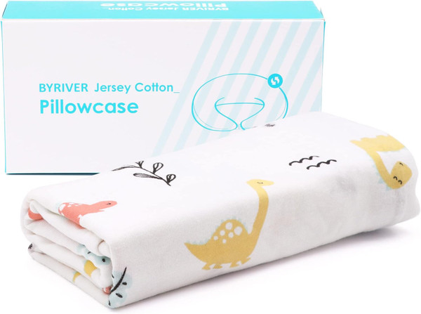 Baby Dino Printing Jersey Cotton Pillowcase Cover for BYRIVER Body Pillow Pregnancy Pillow