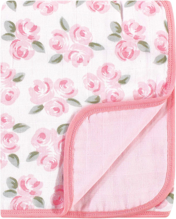 Little Treasure Unisex Baby Cotton Muslin Tranquility Quilt Blanket, Beyoutiful, One Size