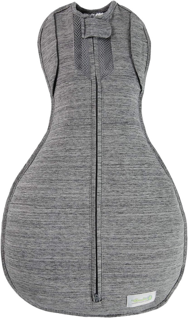 Woombie Convertible Swaddle Blanket with Vent, Twilight/Heathered Gray, 14-19 Pound