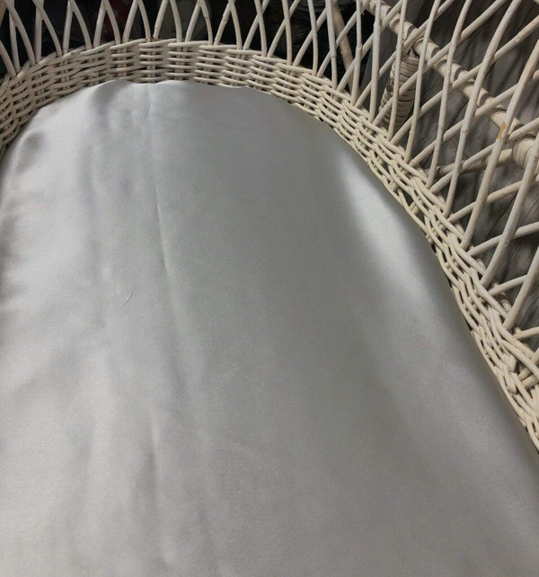 Silk Bassinet Sheets for Baby, 100% Mulberry Silk Fitted Sheet, Great for Baby Hair Soft Silky Sheet for Bassinet Pad Ma