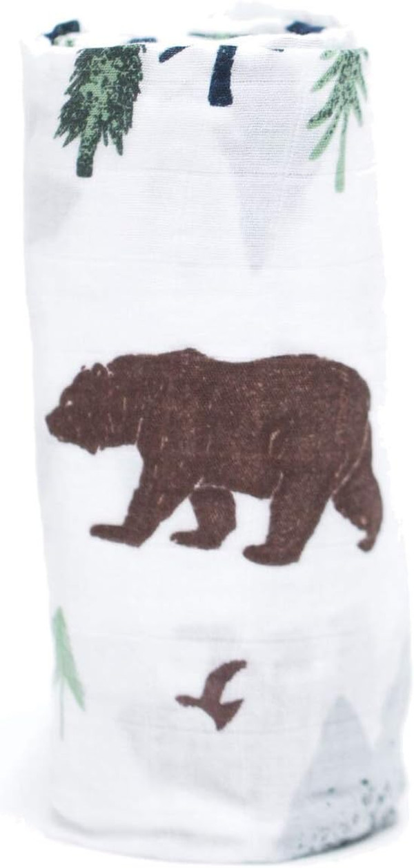 SARANONI Swaddle Blanket Luxury Decorative Baby Muslin Swaddle Blankets (Yosemite)